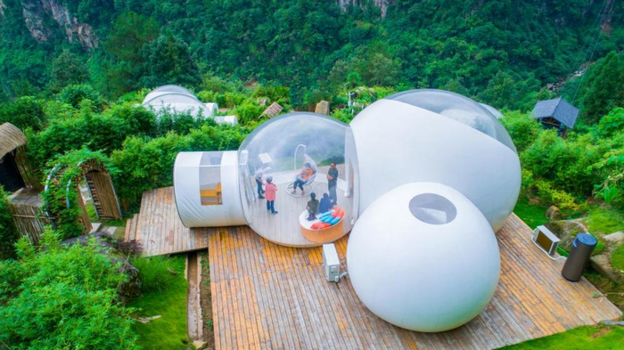 ▲武隆·纳溪原乡 星空泡泡屋