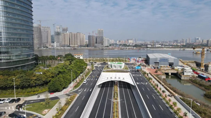 车陂南隧道今晚正式通车。通讯员供图