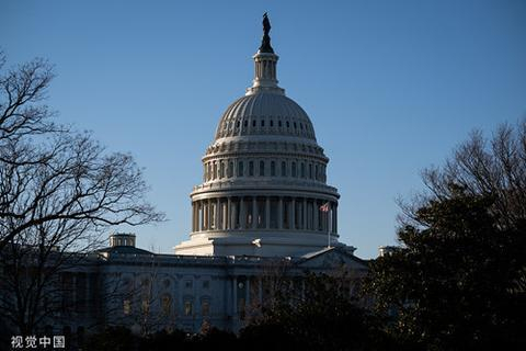 资料图：美国国会大厦。（图片来源：视觉中国）