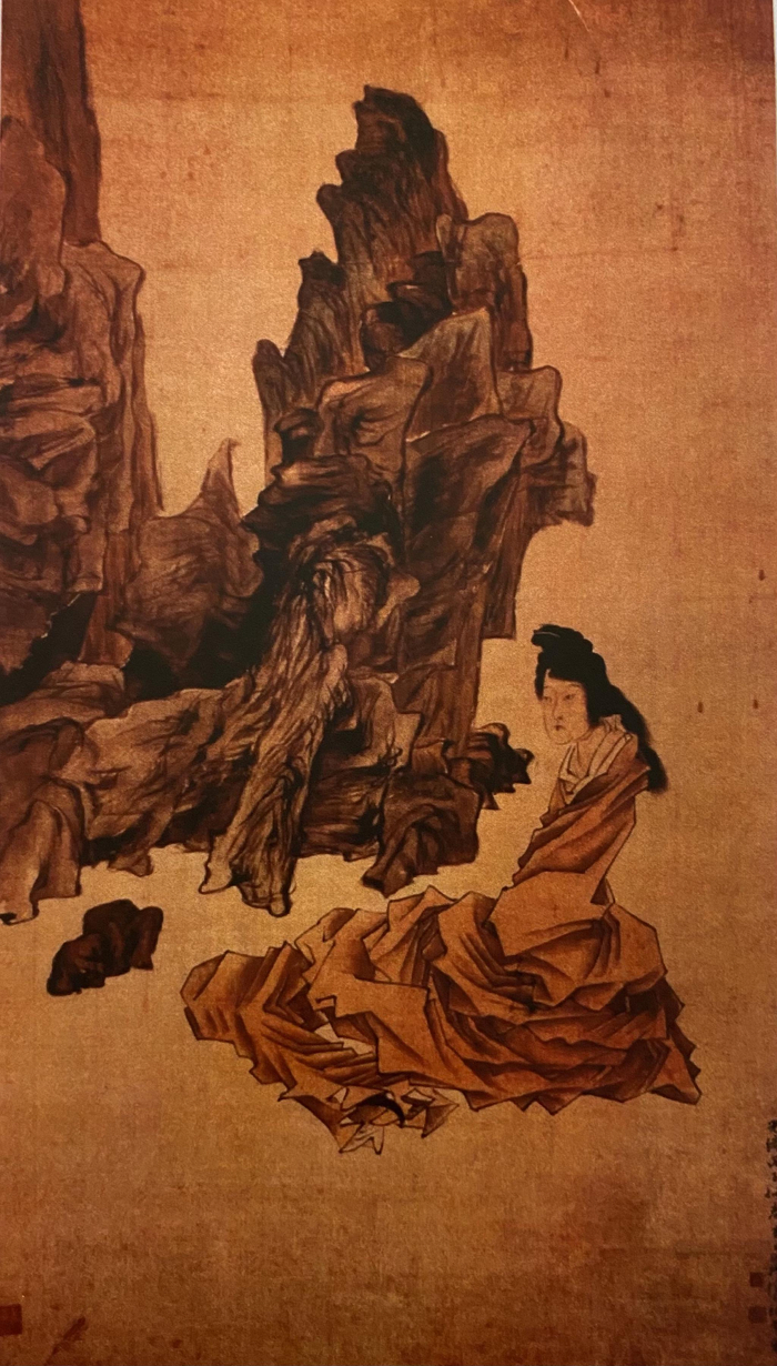 女娲炼石图，清代绫本设色，美国纳尔逊艺术馆藏