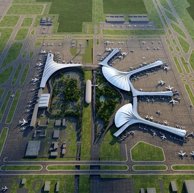 长春龙嘉国际机场T3A航站楼效果图 机场供图