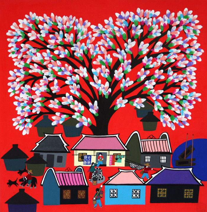 怀明富《扬花三月》