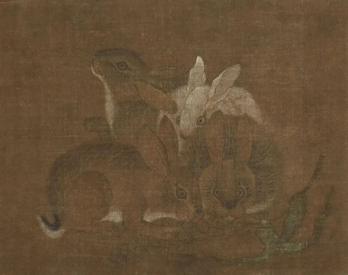 明孙隆《兔图》