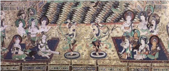 莫高窟第220窟（阿弥陀经变，南壁下方）