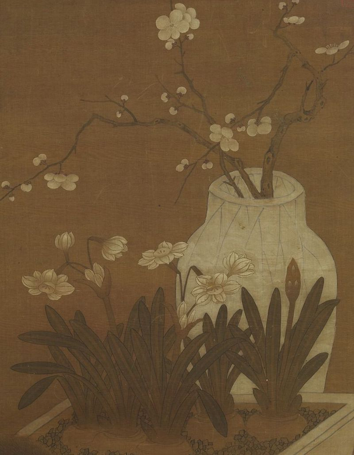 元人 岁朝图 轴（局部） 台北故宫博物院藏