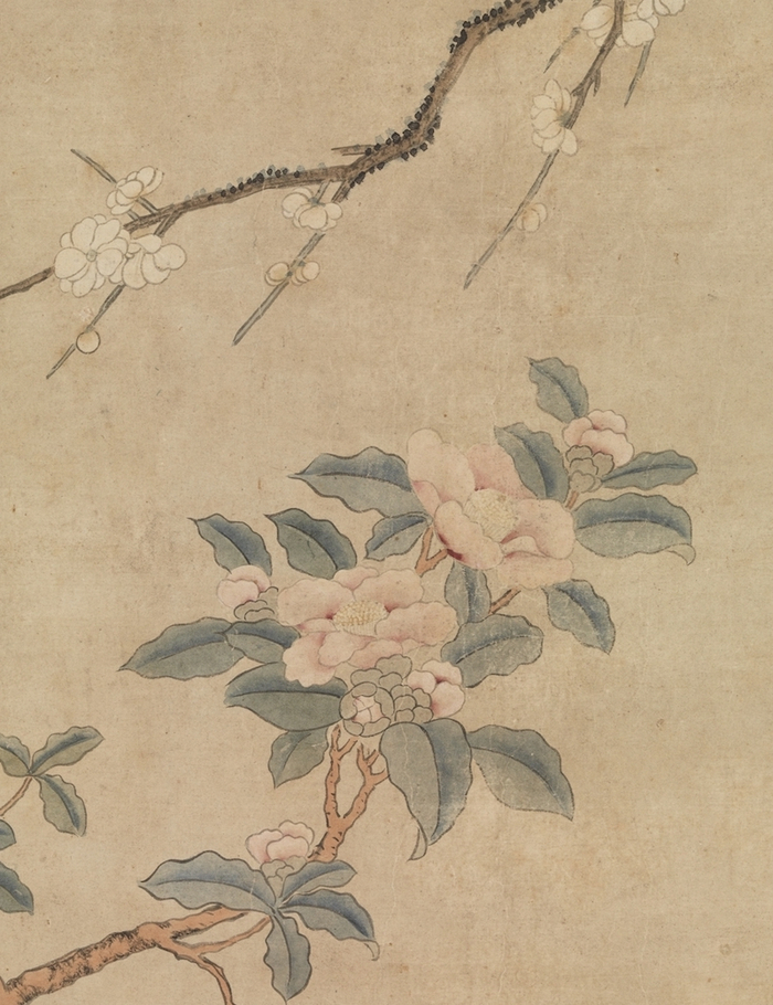 明 商喜 岁朝图 轴（局部） 台北故宫博物院藏