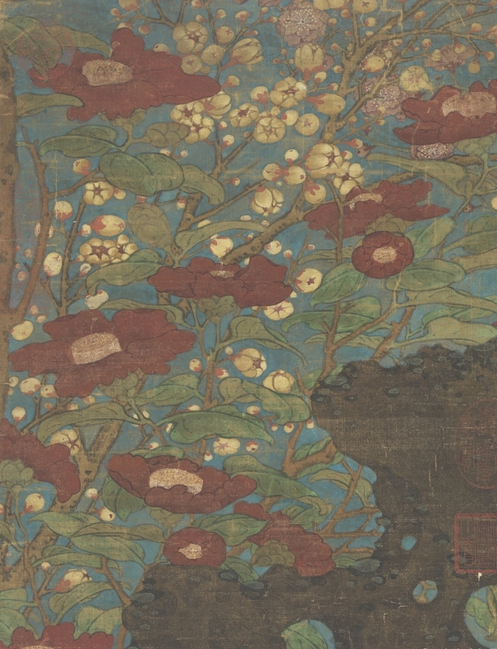 宋 赵昌 岁朝图 轴（局部） 台北故宫博物院藏