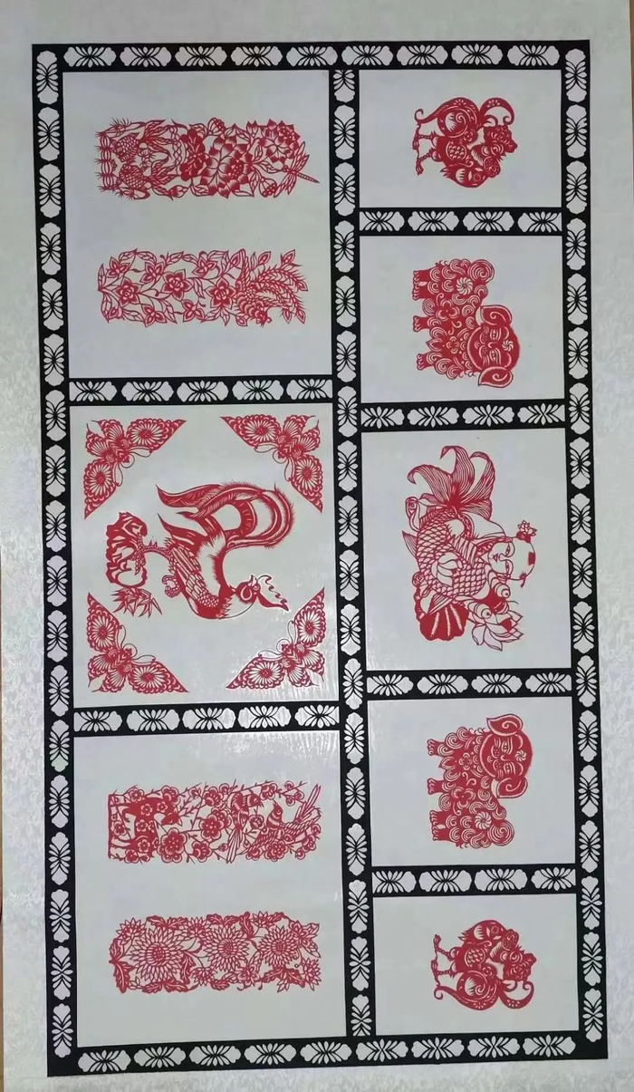 董丽霞剪纸作品。