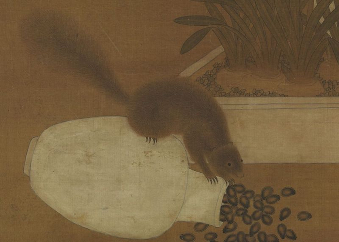 元人 岁朝图 轴（局部） 台北故宫博物院藏