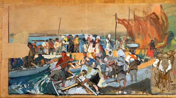 华金·索罗拉《西班牙的愿景（Vision of Spain）》（局部）