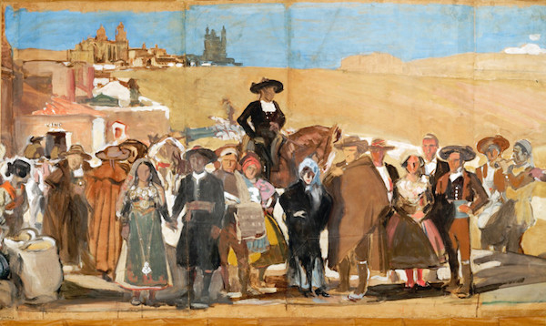 华金·索罗拉《西班牙的愿景（Vision of Spain）》（局部）