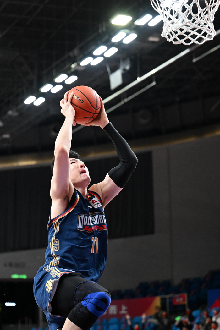 CBA“二年级”球员赵柏清本赛季进步明显。  图/新华社
