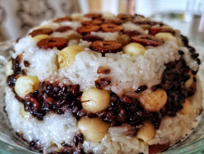 宁波人过年必备甜品豆沙八宝饭