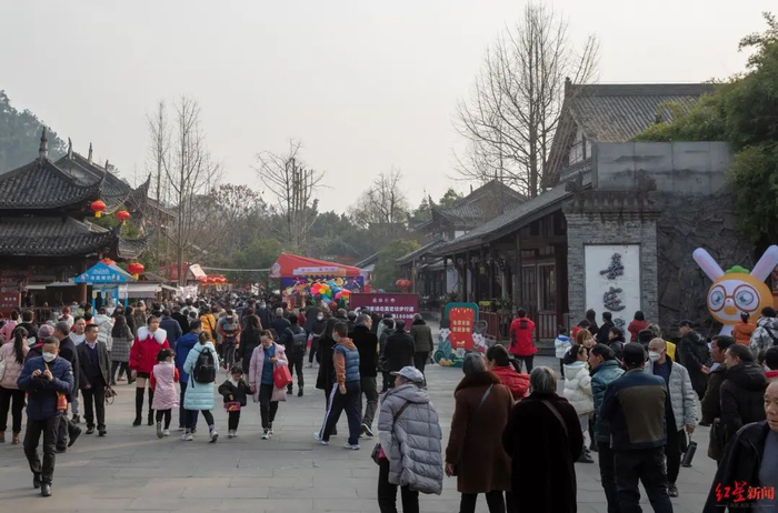 乐山大佛景区嘉定坊 图片来源：景区 红星新闻