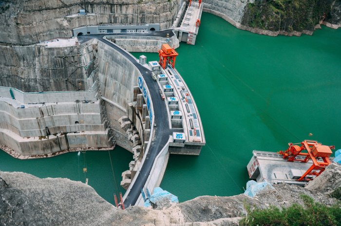 乌东德水电站全景。云南日报记者 胡妤雅 摄