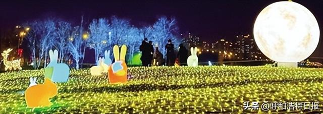 小草公园内造型各异的灯饰别有一番韵味 ■本报记者 王中宙 摄