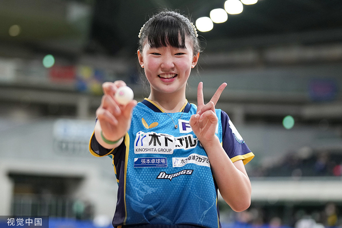 张本智和的妹妹张本美和。