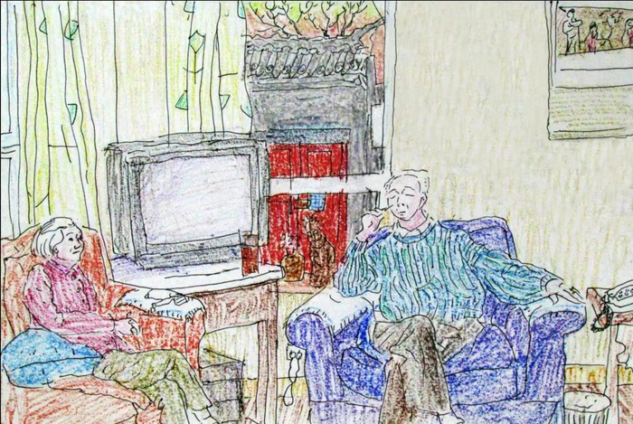 宪益舅舅和妈妈在小金丝胡同