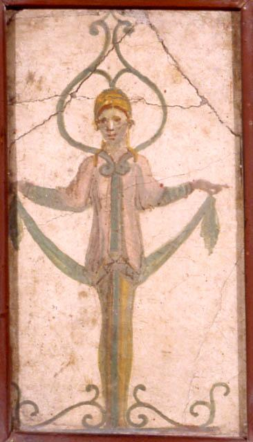 灯台细节，庞贝，彩绘壁画，1世纪