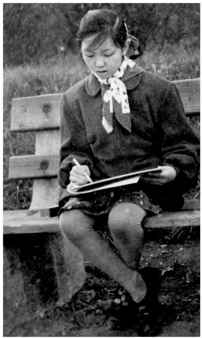 作者12岁生日在莱比锡蔡特金公园作画