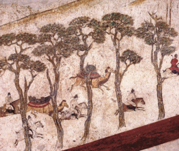 图11：骆驼，陕西乾县乾陵唐代章怀太子墓壁画