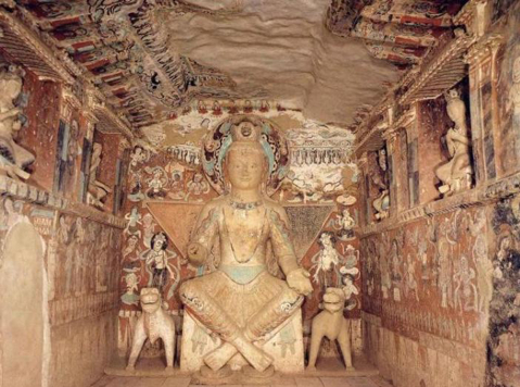 莫高窟260窟、275窟内景