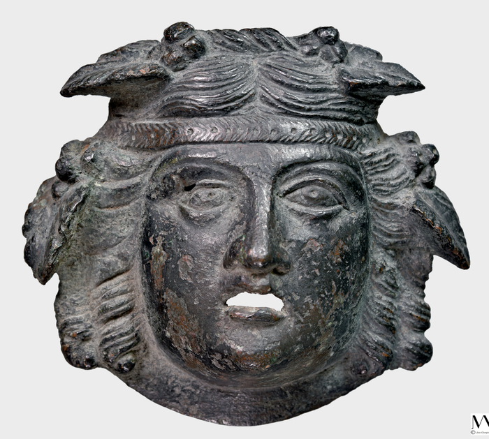 墨丘利壁灯,维苏威火山遗址,青铜,1世纪