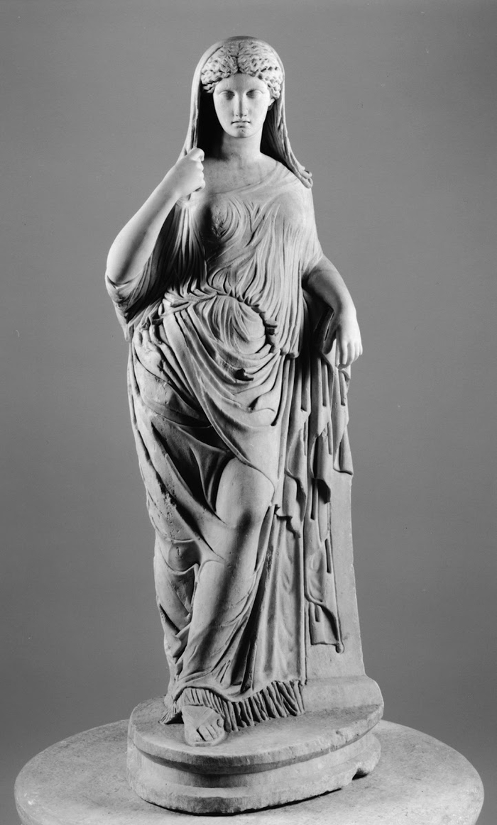 斜倚的阿佛洛狄忒，罗马，大理石，2世纪