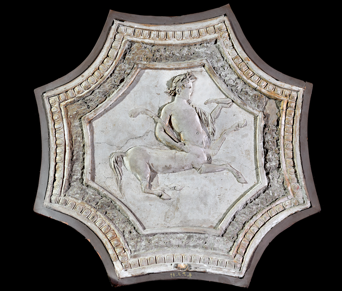 粉饰灰泥吊顶，维苏威火山遗址，灰泥，1世纪