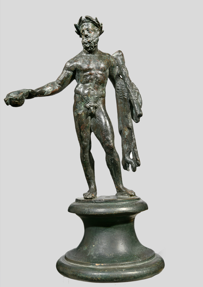 赫丘利小雕像,维苏威火山遗址,青铜,1世纪