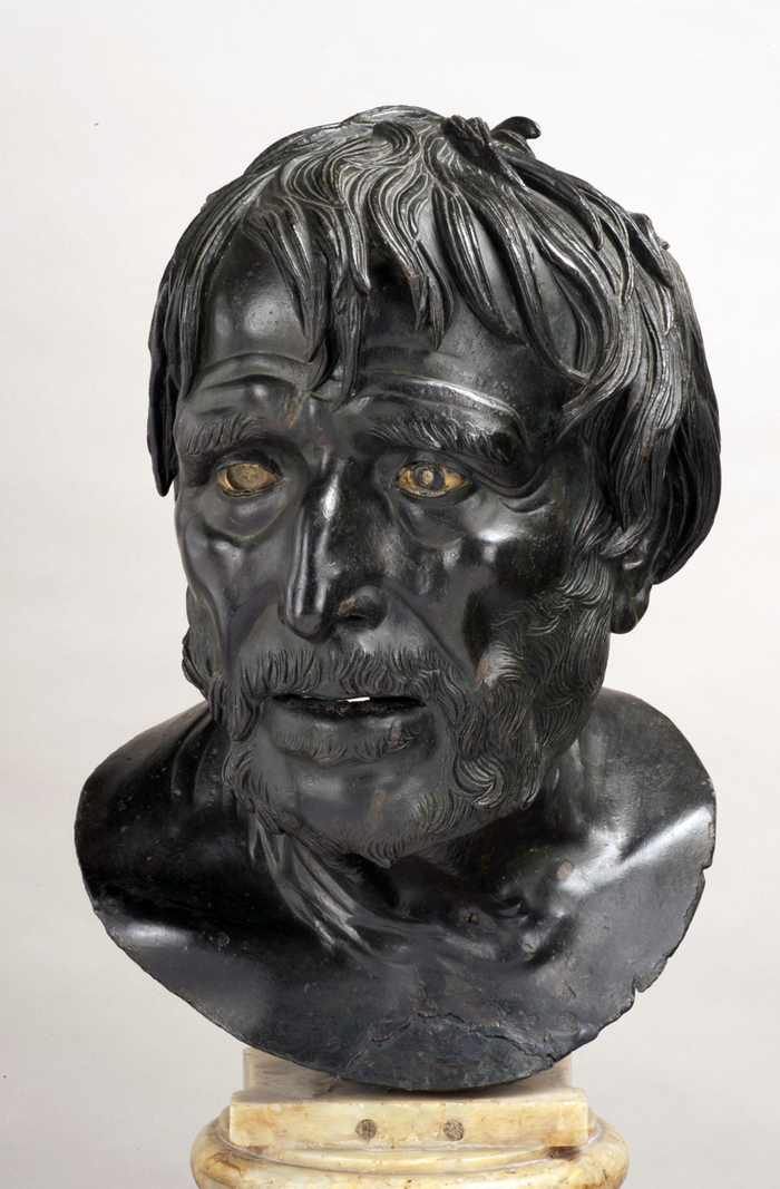 伪塞内卡头像，赫库兰尼姆，青铜，1世纪