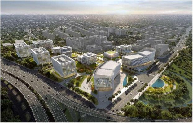 海淀区永丰数字科技中心项目建成效果图。图/北京市发改委