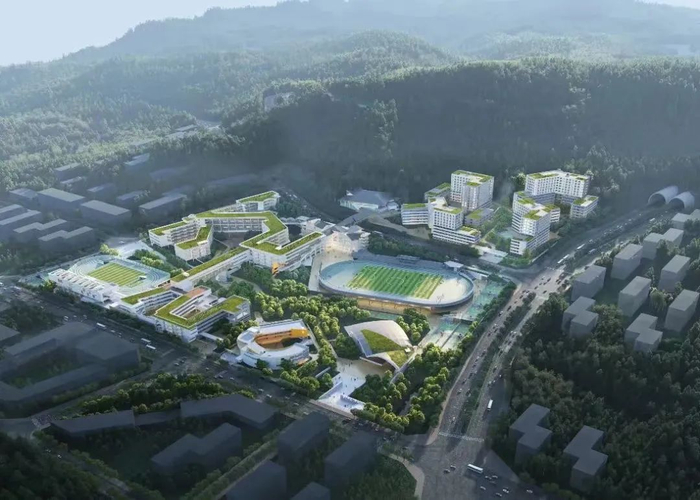华中师范大学重庆学校效果图。重庆高新区公共服务局供图 