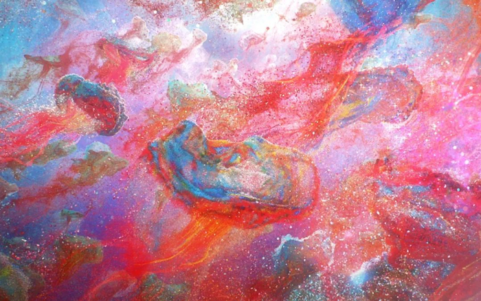 ▲《深海》中处处可见流动的色彩光影。