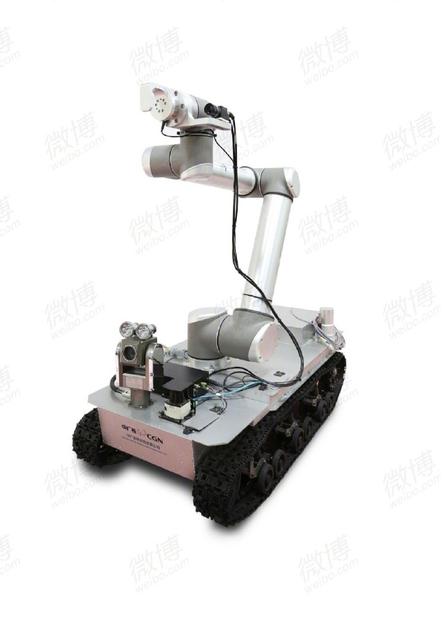 ▲应急救援探测及多功能作业机器人。