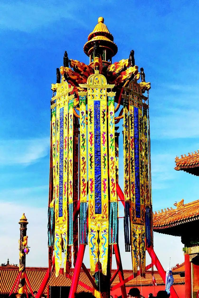 故宫博物院复原的万寿灯（作者摄于2019年）