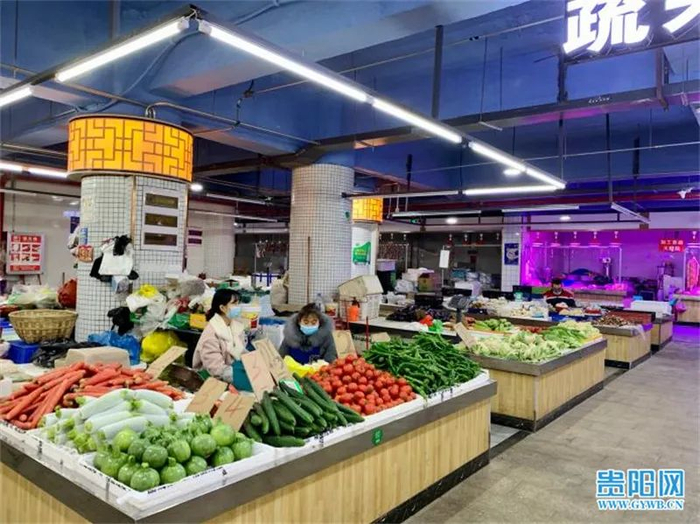 大理石路农贸市场一角