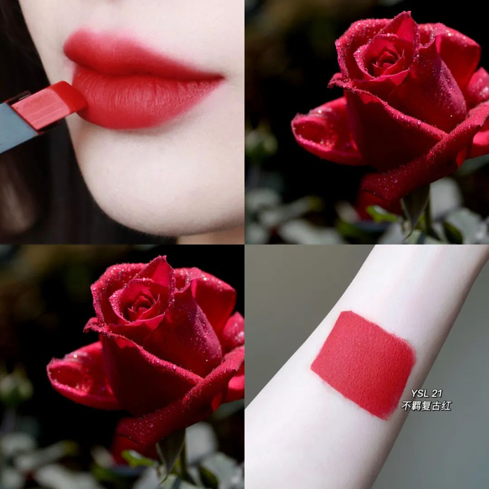 这是很多人不断空管又会再次入手的色号——复古蓝调正红色。