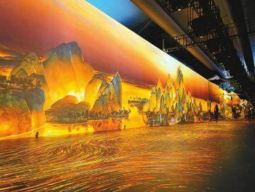 成都地铁数字艺术空间效果图。 成都轨道集团供图