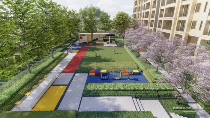 鲁信有邻花园园林效果图