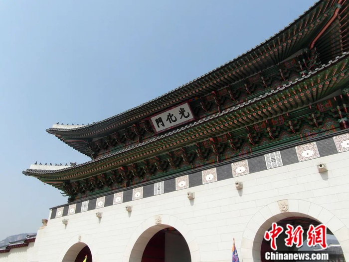 2013年拍摄的韩国首尔光化门。郑劭淳 摄