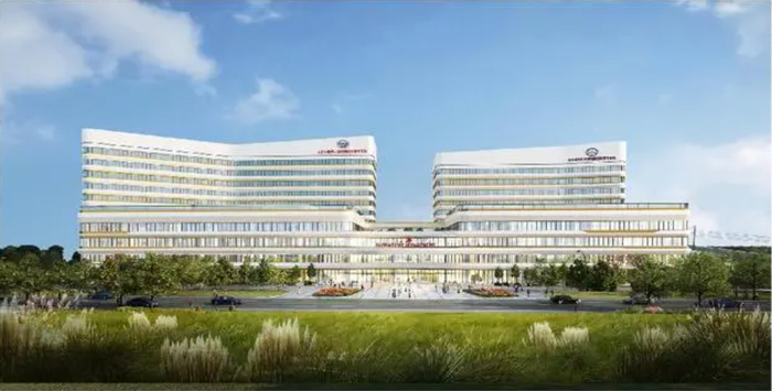 山东中医药大学附属医院青岛医院立面效果图