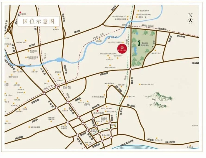 鲁信有邻花园区位图