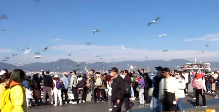 云南昆明海埂大坝风景区  图源：云南广播电视台视频截图