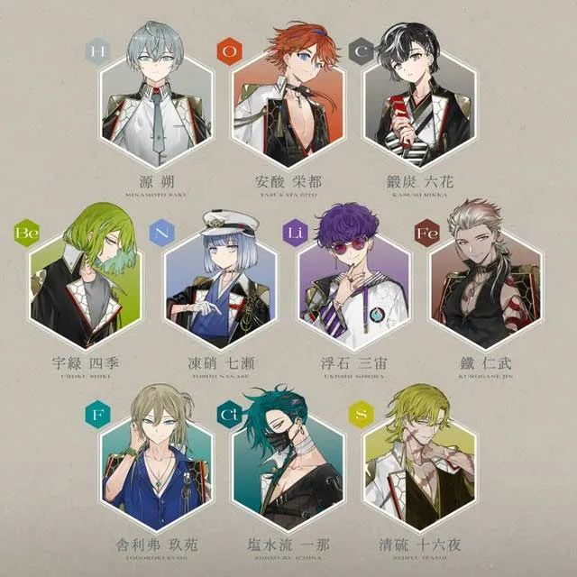 SE的“化学元素拟人”《结合男子》