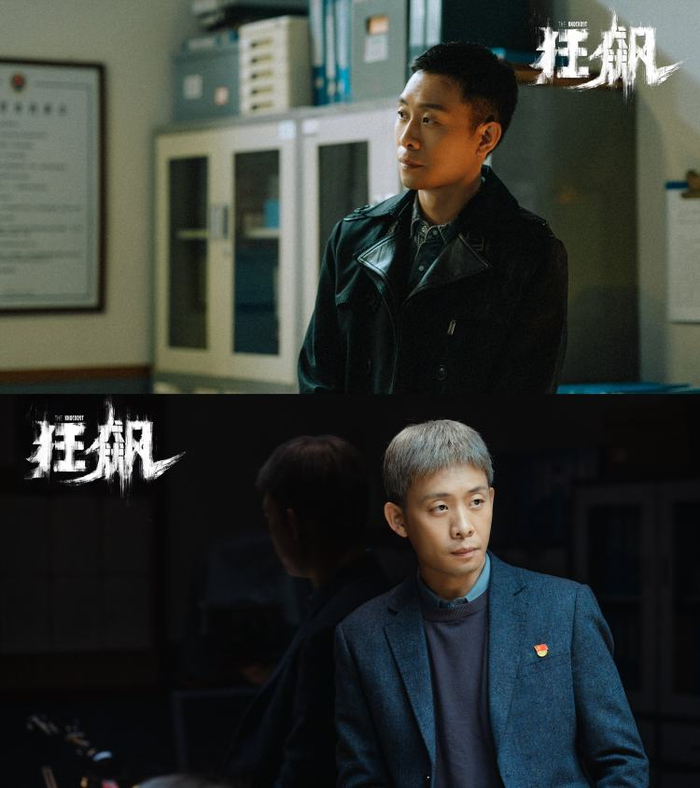 ▲张译饰演的安欣在剧中从一个年轻小伙熬成了满头白发的中年人