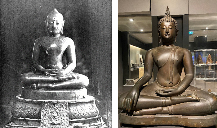 曼谷大摩尼宝玉佛，素可泰风格佛像，约公元15世纪，泰国国家博物馆藏，作者拍摄于2022年12月11日。