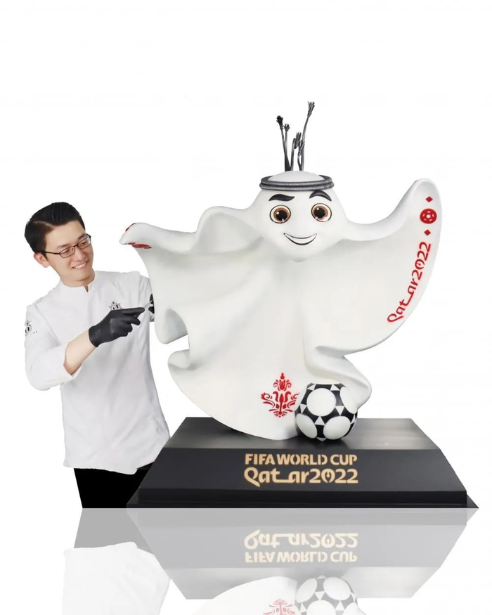 ▲赵凯的巧克力“拉伊卜”制作视频上线后被大量转发。图片来源/受访者供图