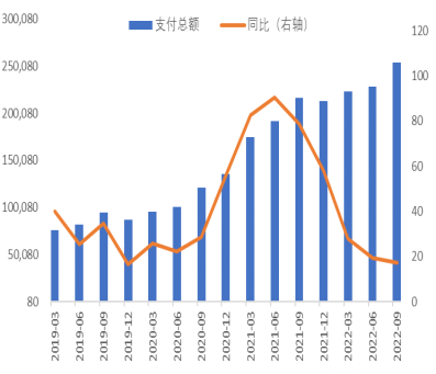 图1： 人民币跨境支付情况