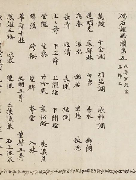 《碣石调·幽兰》（局部）